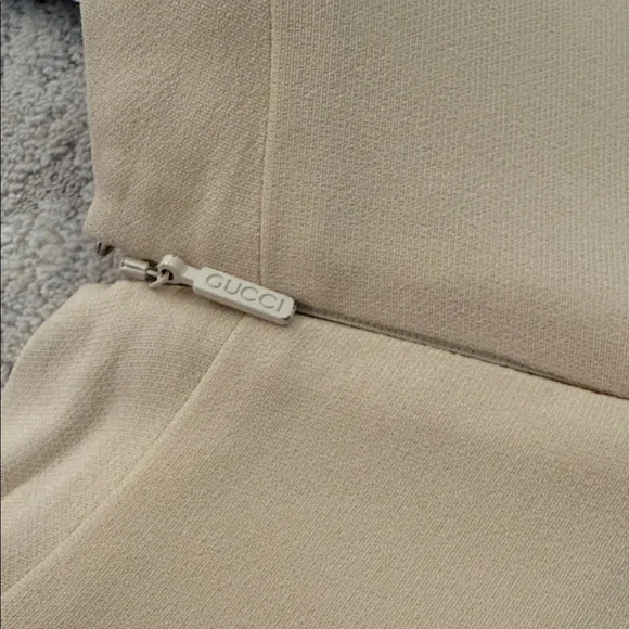 Gucci Cream Midi Dress with Belt - Picture 9 of 15